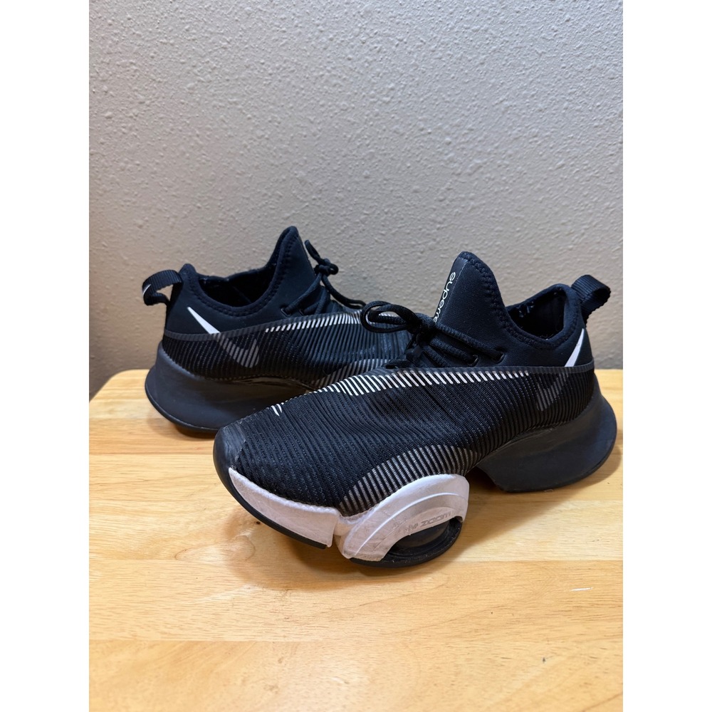 Nike Air Zoom SuperRep Womens 7 Black White Training Shoes BQ7043-010